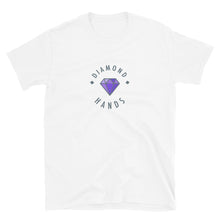 Load image into Gallery viewer, Diamond Hands Logo Purple Outline T-shirt
