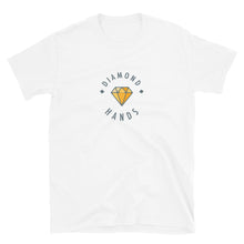 Load image into Gallery viewer, Diamond Hands Logo Yellow Outline T-shirt
