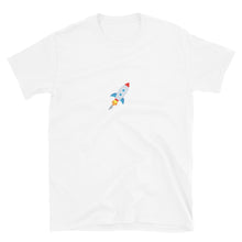 Load image into Gallery viewer, Stocks to the Moon Rocket Logo T-shirt
