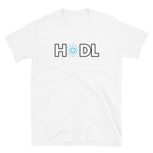 Load image into Gallery viewer, Cardano HODL Blue Green Outline T-shirt
