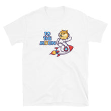 Load image into Gallery viewer, Doge to the Moon Blue T-shirt
