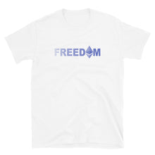 Load image into Gallery viewer, Ethereum is Freedom Purple Gradient T-shirt
