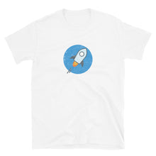 Load image into Gallery viewer, Stellar to the Moon Blue Vintage Distressed T-shirt
