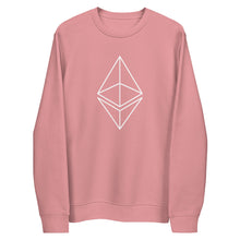 Load image into Gallery viewer, Ethereum outline eco sweatshirt
