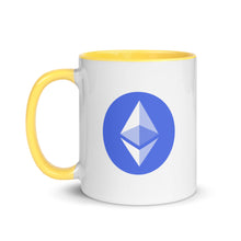 Load image into Gallery viewer, Ethereum logo mug with Color Inside
